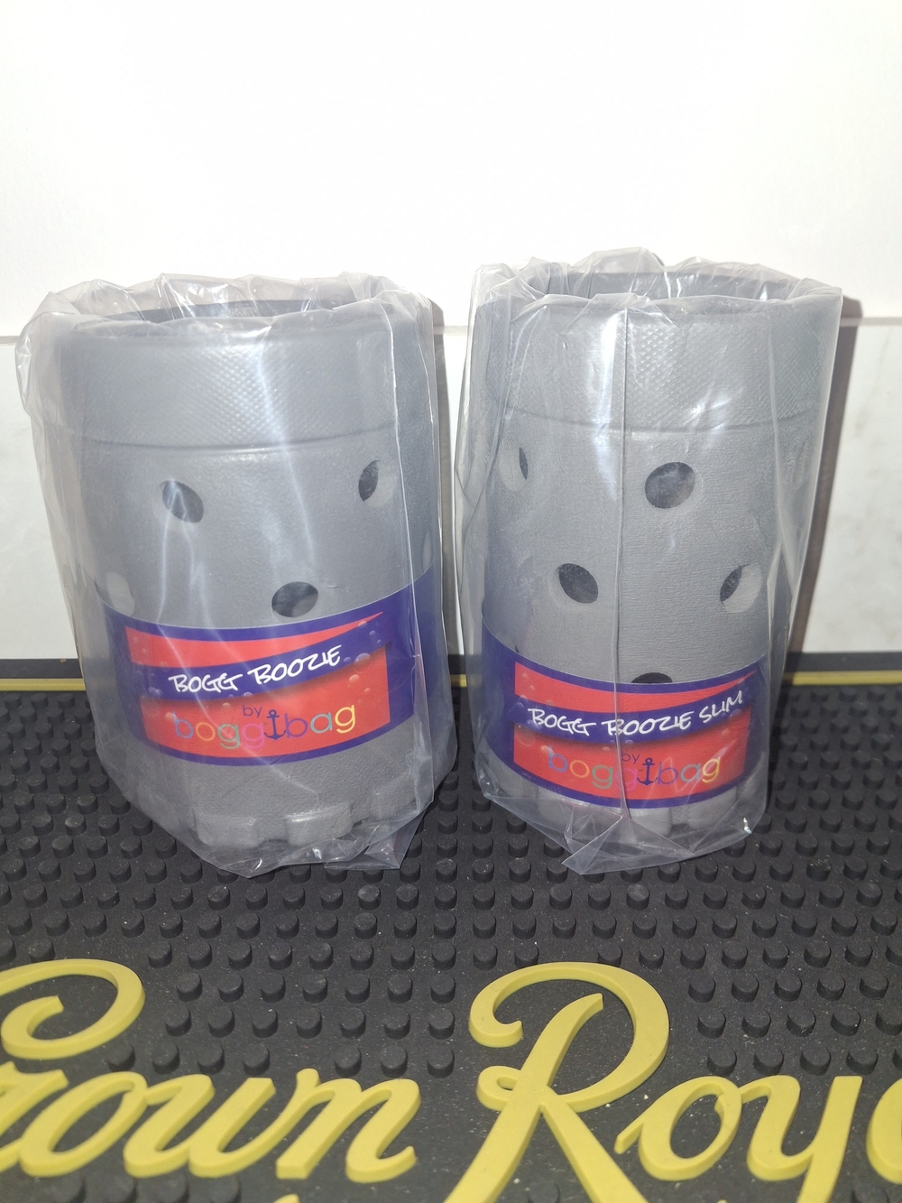 Bogg Bag Bogg Booze Slim Gray Bottle Holder - Set of 2 - Picture 2 of 5